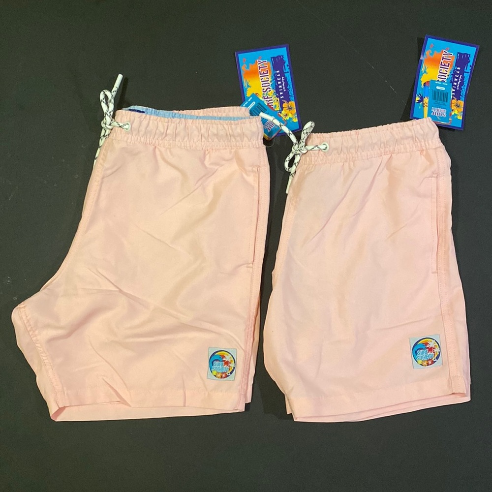 Surf Society Swimwear Pink Trunks